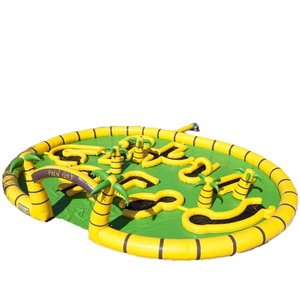 Parcours de mini-golf portable personnalisé en forme de palmier pour l'extérieur, 9 trous - Product Image 1
