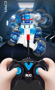 Rompecabezas de acrobacias rodantes al por mayor, coches de <span class=keywords><strong>control</strong></span> remoto, juguetes educativos para niños y niñas, sonido eléctrico, efectos de luz, incluye mando a distancia - Product Image 2