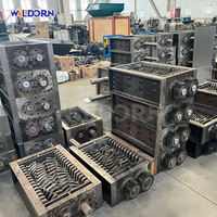 Petit broyeur-déchiqueteur électrique automatique robuste à double arbre pour ferraille, acier et tôles métalliques