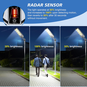 Lampione Solare All-in-One <span class=keywords><strong>per</strong></span> Esterni con 3 Colori Regolabili, <span class=keywords><strong>LED</strong></span> IP67 Impermeabile, Corpo in ABS <span class=keywords><strong>per</strong></span> Strade e Giardini, Consegna Rapida - Disponibile in Ghana - Product Image 3