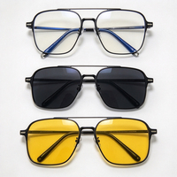 Nouvelles lunettes de soleil magnétiques pour hommes, double pont, monture métallique, verres interchangeables à clipser, protection UV, pour la conduite et le quotidien
