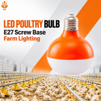 Ampoule LED E27 Dimmable IP67 Étanche 48V DC pour Éclairage de Poulaillers, Idéale pour les Fermes de Poulets de Chair, de Poules Pondeuses et d'Éleveuses
