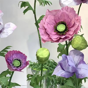 Bộ hoa giấy khổng lồ trang trí lãng mạn, hoa oải hương bán buôn, bộ giá đỡ hoa giấy khổng lồ, trưng bày cửa hàng tiệc cưới, hoa giả - Product Image 4