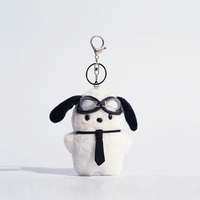 Mini chien en peluche porte-clés pendentif Noël en peluche porte-clés cadeau jouet en peluche pas cher