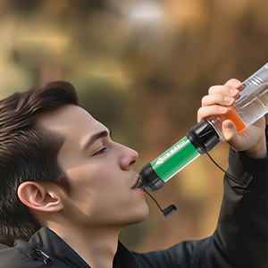 Cá nhân mini lọc nước rơm đi bộ đường dài cắm trại Survival khẩn cấp phụ kiện thiết bị du lịch xách tay ngoài trời Bộ lọc nước - Product Image 3