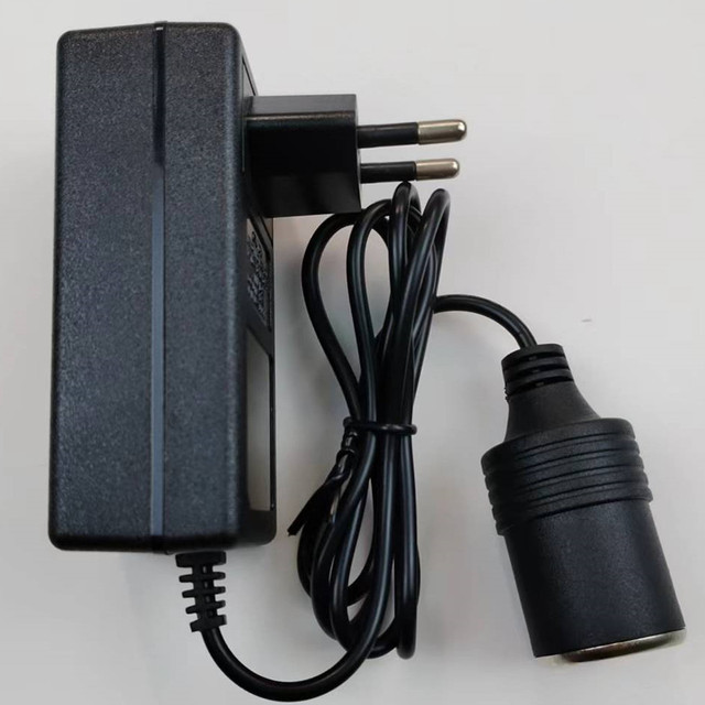 JNT 15101 AC/DC Car Cigarette Lighter Power Adapter EU/US/UK/AU with 12V1A-12V4A Output 12W-48W Plug-In Connection