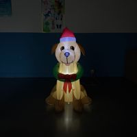 Décorations de Noël, couronnes, décorations de pelouse sur le thème des chiots, décorations de lieux, décorations gonflables de Noël directement de l'usine