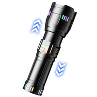 Lampe torche haute puissance ultra-lumineuse longue portée multifonctionnelle pour l'extérieur et la maison, durable, rechargeable, à LED