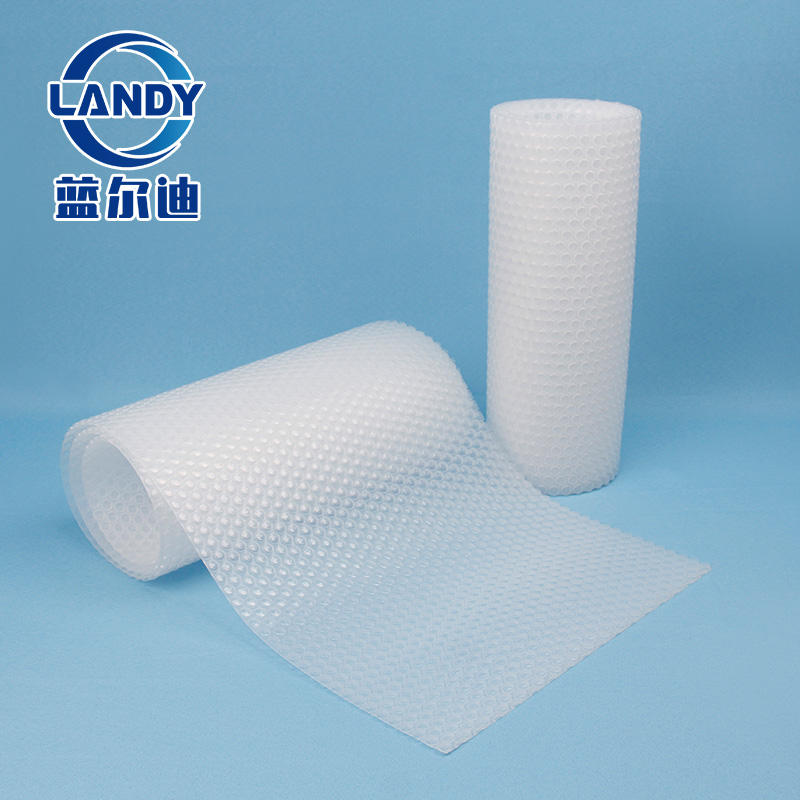 Cubierta de piscina solar blanca