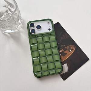 Coque de téléphone transparente premium à motif damier pour Apple 17 Pro Max, compatible iPhone 16 Pro, 15 Plus, coque 3D à motif damier pour iPhone 14 - Product Image 4