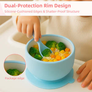 Tazón de Porcelana para Niños con Base de Silicona Antideslizante, Ecológico y Duradero, Vajilla Infantil de Cerámica - Product Image 6