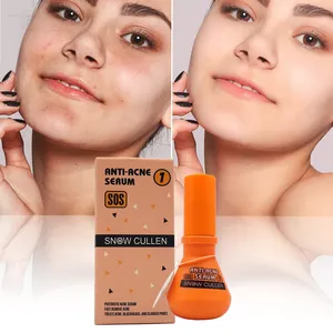 SnowCullen Soro orgânico anti-acne sem secura ou irritação, 50ml, etiqueta personalizada, seguro para pele sensível, soro orgânico para acne