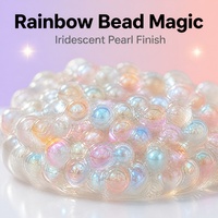 Slime scintillant aux perles irisées, gel souple et extensible, perles anti-stress, slime de bureau