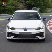 Pour Volkswagen Golf 8 kit carrosserie mise à niveau vers 8R style Kit carrosserie avec pare-chocs avant diffuseur arrière jupes latérales calandre
