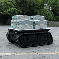 Châssis de véhicule terrestre sans pilote (UGV) TinS-12E IP65 étanche pour robot de lutte contre les incendies