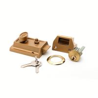 Serrure de sécurité à loquet en alliage de zinc pour portes intérieures, mécanisme de verrouillage fluide, 60 mm, ANSI Grade 1, option 3 clés