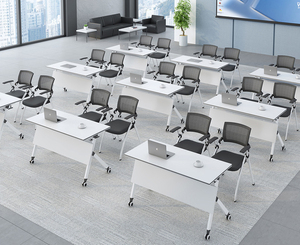 Venta de fábrica, mesa de entrenamiento plegable con ruedas, mesa, patas, escritorio de entrenamiento para oficina y escuela, Juegos Escolares - Product Image 2