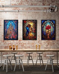 SONGWOOART Kit de Pintura de Diamantes 5D, Diseño de Dibujos Animados de Cuentos de Hadas Encantados, para Decoración del Hogar, Pinturas de Diamantes Personalizadas - Product Image 1