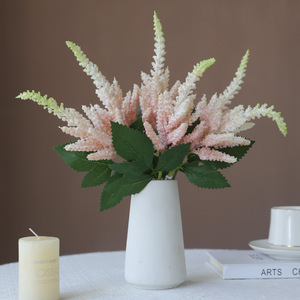 Flor Artificial Ruilisi, Tallo Único, Cola de Rata, Seda Blanca y Verde, Decoración para Bodas y Hogar, Accesorio de Fotografía - Product Image 2