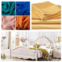 Parure de draps en microfibre double brossée à prix abordable avec propriétés antistatiques et mémoire de forme pour la literie et les rideaux textiles de maison