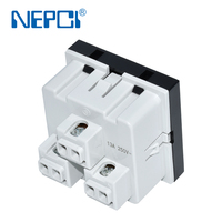 Prise de courant britannique NEPCI 45*45mm 250V 13A, fonction XJY-QB-30, type BS