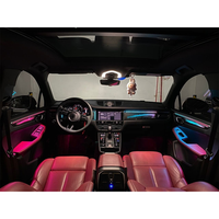 Kit d'éclairage d'ambiance LED pour voiture, amélioration pour Porsche Macan 2014-2025, intérieur, 64 couleurs, symphonie galactique colorée, arc-en-ciel
