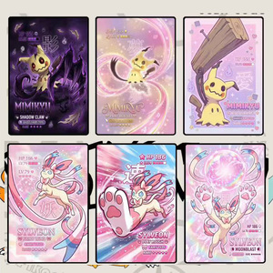 Wholesale Popular Cartoons Pokemoned A6 Art Board Folder Acrylic Art Paint Collection Flare Poster Booster Box Card <strong>Game</strong> <strong>Gifts</strong> - Product Image 6