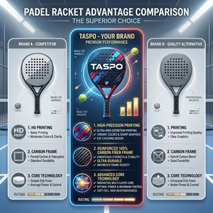 <span class=keywords><strong>Raquette</strong></span> de <span class=keywords><strong>padel</strong></span> en fibre de carbone 18K, forme diamant, fabricant TASPO, logo personnalisé, OEM, vente en gros, faible MOQ, <span class=keywords><strong>raquette</strong></span> de tennis de <span class=keywords><strong>padel</strong></span> - Product Image 5