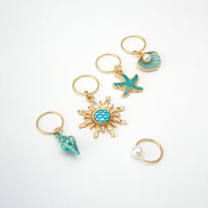 45個/袋 ゴールデンオーシャンシリーズ おしゃれでシンプル、個性的なヘアクリップ ヘアアクセサリーと合金アクセサリー 女性用 - Product Image 4