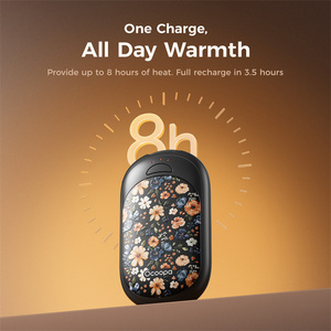 <span class=keywords><strong>Chauffe</strong></span>-mains portables magnétiques Ocoopa UT3 Lite, électriques, USB, étanches, pour la ville, le jardin, la voiture, le camping-car, l'extérieur, design floral - Product Image 6