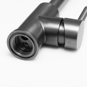 تصميم جديد بندقية الأسود 304 الفولاذ المقاوم للصدأ خلاط مطبخ الحنفية صنابير حوض - Product Image 4