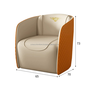 ห้องนั่งเล่นหนังแท้หรูหราแบบชาวยุโรปสำหรับพักผ่อนเฟอร์นิเจอร์โซฟาแบ่งส่วน - Product Image 6