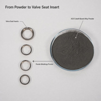 Poudre d'alliage à base de cobalt A33 gris foncé -100 mesh pour insert de siège de soupape de moteur, guide de soupape, résistant à l'usure, qualité de frittage