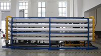 Système de purification d'eau RO 50 000 LPH, usine d'osmose inverse industrielle 50 T/H avec système de contrôle automatique PLC, châssis en acier inoxydable SS304