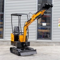 Mini-excavatrice de 1 tonne certifiée CE et EPA, à chenilles, de fabrication chinoise, pour usage agricole, livraison gratuite