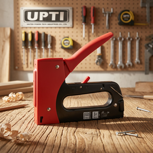 Pistola de Grapas Metálica Roja Profesional de Alta Resistencia UPTI Fabricada en Taiwán, Herramienta Manual Industrial de Alta Calidad para Ensamblaje y Bricolaje, OEM ODM - Product Image 3