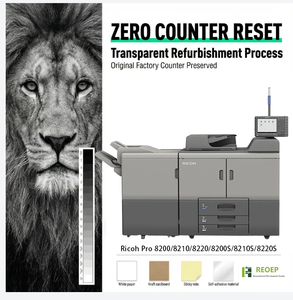 REOEP - <span class=keywords><strong>Impresora</strong></span>, Escáner y Fotocopiadora de Alta Velocidad Ricoh Pro 8200 8210 8220S, Fotocopiadora en Blanco y Negro Usada - Product Image 1