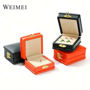 กล่องโชว์หินกำมะหยี่พร้อมล็อคสำหรับแพคเกจเพชร Weimei - Product Image 2