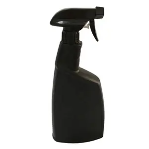 spray 1 liter Suppliers-750ml 25 unzen flüssigkeit chemische reinigung mittel schwarz HDPE kunststoff trigger spray flasche