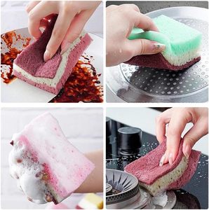 ฟองน้ำทำความสะอาดครัว ฟองน้ำเซลลูโลสสำหรับงานเบา ฟองน้ำขัดสองด้าน สำหรับทำความสะอาดบ้าน - Product Image 3