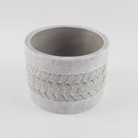 Vase à fleurs et pot à succulentes en ciment au design moderne pour la décoration intérieure, à poser au sol ou suspendu sur balcon - Essentiels pour la maison