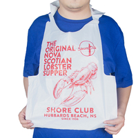 Tabliers de restaurant avec impression personnalisée, bavoirs jetables de homard, bavoirs jetables pour adultes avec logo