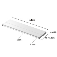 Étagère de rangement télescopique en métal de style japonais pour comptoir, avec cloison rétractable, pour l'organisation des épices et des ustensiles