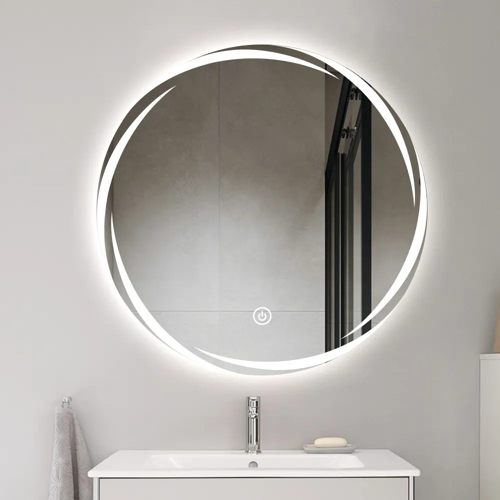 Creative hotel Ssatato smart anti fog Bagno Specchio Decorazione Della Parete Specchio con Luce LED Bagno Specchio