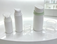 Échantillon Gratuit - Flacon Cosmétique Blanc en Plastique 30ml 50ml 60ml 100ml 120ml 150ml - Flacon Pompe Airless pour Soins de la Peau