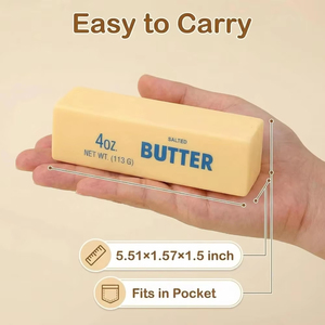 Juguete antiestrés de rebote lento con forma de mantequilla, juguete sensorial mejorado para aliviar el estrés, juguete húmedo de rebote lento para aliviar el estrés - Product Image 4