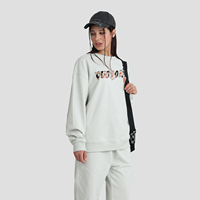 Sweat-shirt unisexe surdimensionné en molleton brossé 430G, col rond, coupe décontractée, pour l'automne et l'hiver, vente en gros personnalisée