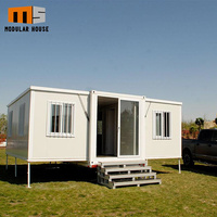 Venta directa de fábrica, casa contenedor prefabricada personalizada de alta calidad, estructura de acero, casa Modular móvil extensible de 2 dormitorios