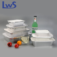 Barquettes jetables en aluminium n°1, n°2, n°6a, petits moules de cuisson en aluminium, boîtes à lunch en aluminium avec couvercle, vente en gros pour le Royaume-Uni