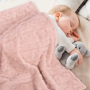 Em bé chăn cho cô gái trẻ mới biết đi, 3D <span class=keywords><strong>Fleece</strong></span> Fluffy Fuzzy chăn, mềm mại ấm áp ấm cúng trẻ sơ sinh hoặc trẻ sơ sinh nhận chăn - Product Image 2